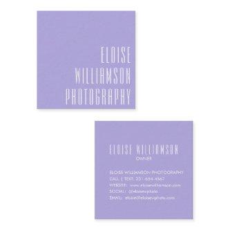 Modern Bold Typography Lavender Purple Lilac Square