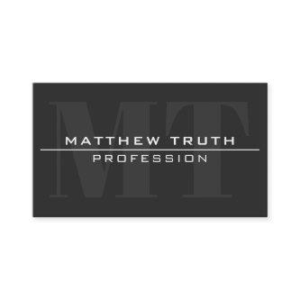 Modern Bold Very Dark Grey White Text