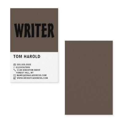 Modern Bold, Writers