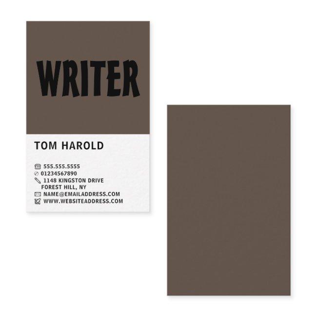Modern Bold, Writers