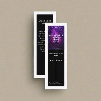 Modern Bookmark Author Writer Book Launch Mini