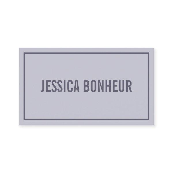 Modern Border Your Name | Hazy Lavender Purple