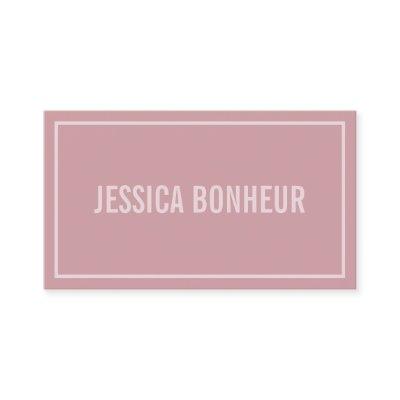 Modern Border Your Name or Business's Name | Blush