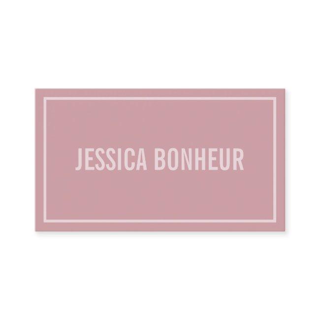 Modern Border Your Name or Business's Name | Blush