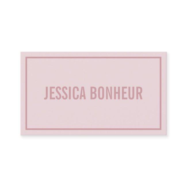 Modern Border Your Name or Business's Name | Blush
