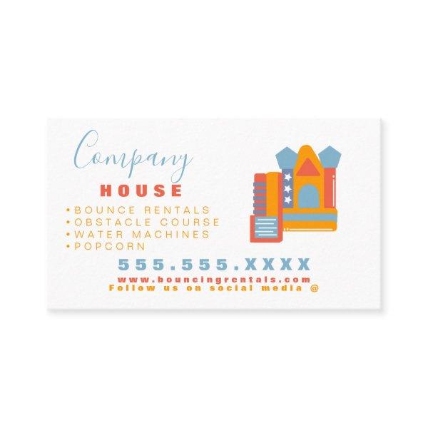 Modern Bounce House Logo Party Carnival Rentals