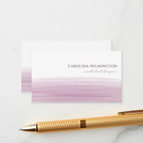 Modern Boutique Bright Purple Watercolor Business Enclosure Card
