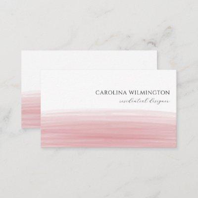 Modern Boutique Dark Red Watercolor Business Enclosure Card