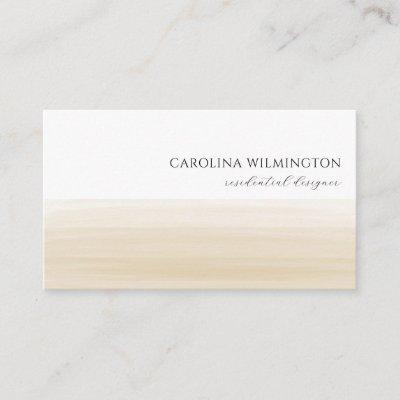 Modern Boutique Tan Taupe Watercolor Business Enclosure Card