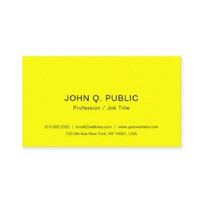 Modern Bright Brilliant Neon Yellow Template