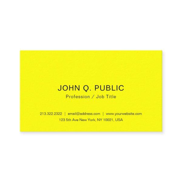 Modern Bright Brilliant Neon Yellow Template