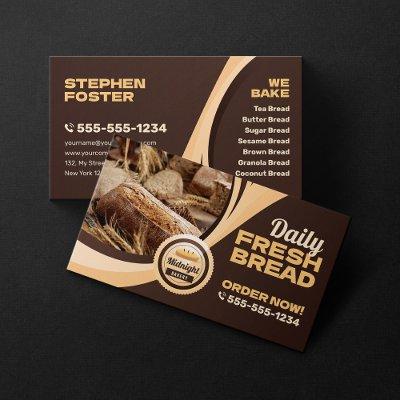 Modern Brown Bakery Bread Shop Baking Catering