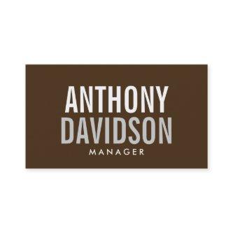 Modern Brown Huge Bold Text