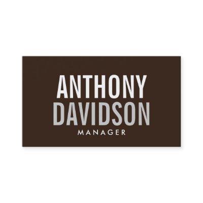 Modern Brown Huge Bold Text