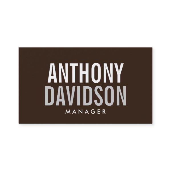 Modern Brown Huge Bold Text