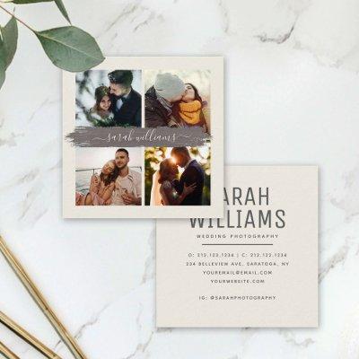 Modern Brush Script Instagram Photo Photographer Square
