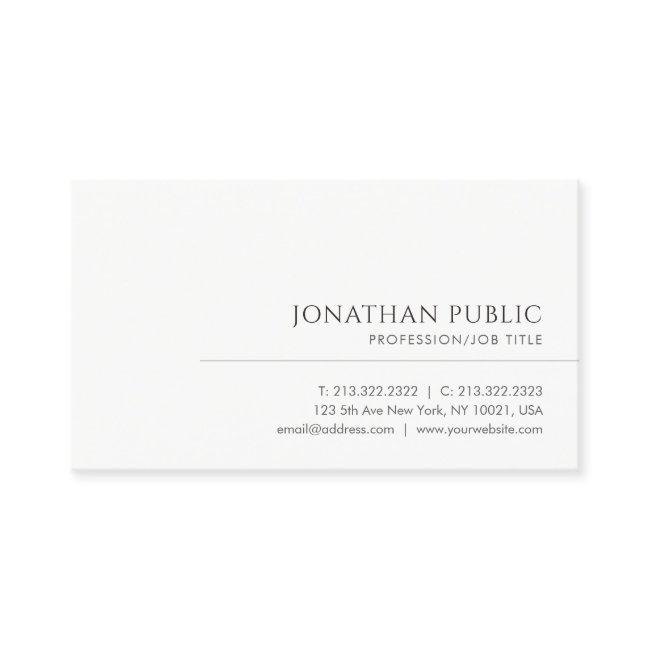 Modern Elegant Professional