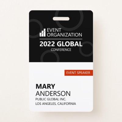 Modern Business Conference Event  #custom Badge