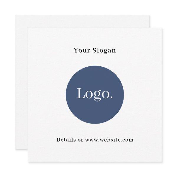 Modern Business Logo Promotional Stationery Note Card