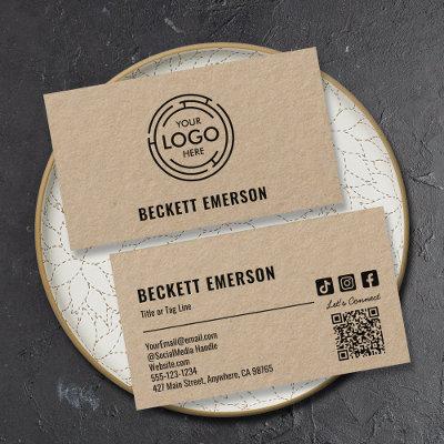 Modern Business Logo QR Code Kraft