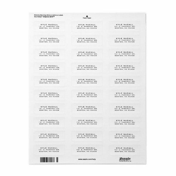 Modern Business Pro Return Address Envelope Label