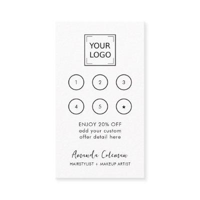 Modern Business Reward 6 Punch Logo white PINK