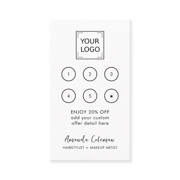 Modern Business Reward 6 Punch Logo white PINK