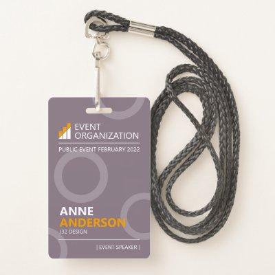 Modern Business Seminar Conference Event  Badge