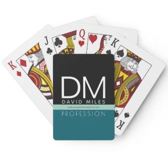 Modern Business Template | All Colors Customizable Poker Cards