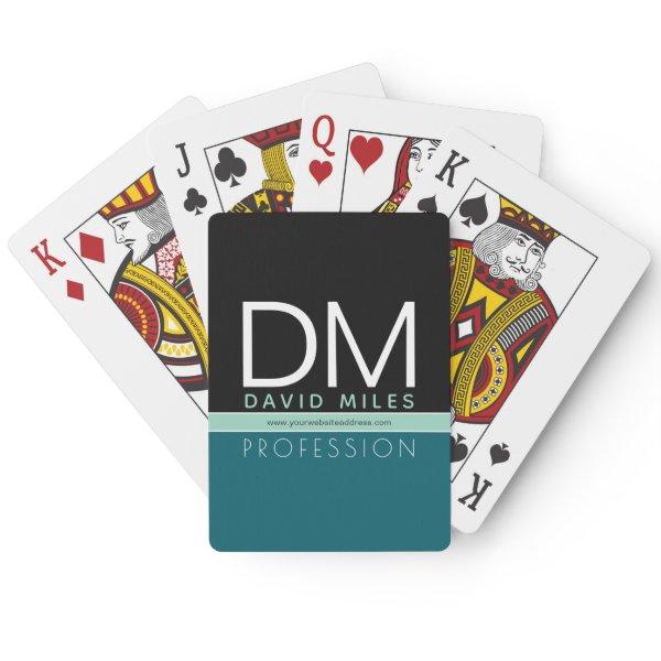 Modern Business Template | All Colors Customizable Poker Cards