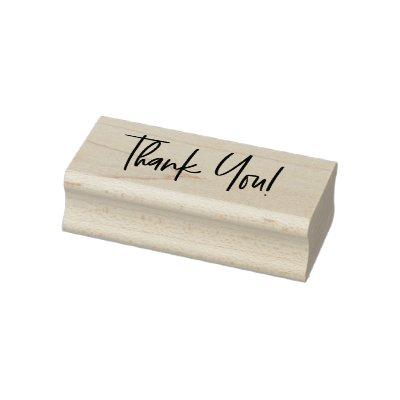 Modern Business Thank you Script Rubber Stamp