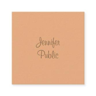 Modern Calligraphed Script Name Elegant Template Square