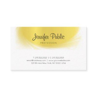 Modern Calligraphed Trendy Gold Look Luxury Elite