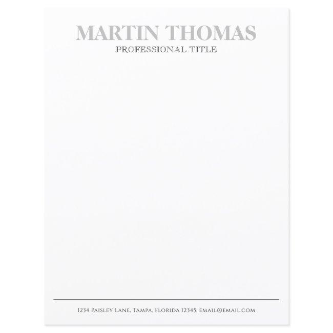 Modern Calligraphy Simple Typography Professional