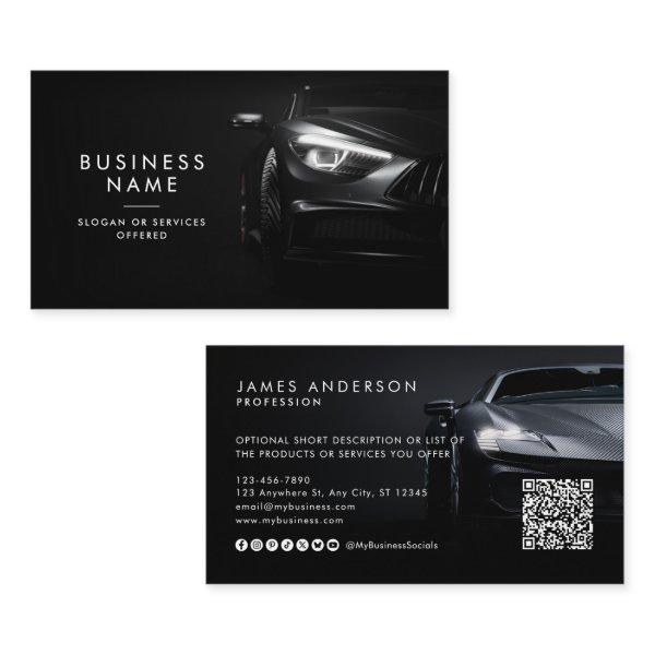 Modern Car/Auto Non Logo QR Code & Social Media