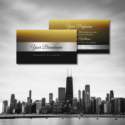 Modern Caramel Black with Shimmery Silver Decor