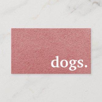 Modern chalkboard dogs. loyalty punch card