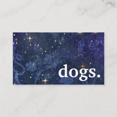 Modern chalkboard dogs. loyalty punch card