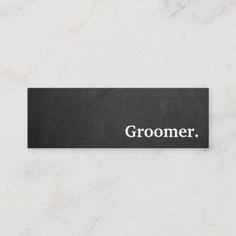 Modern chalkboard groomer. loyalty punch card