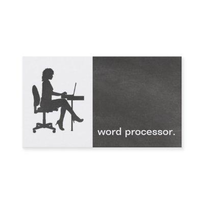 Modern Chalkboard Silhouette legal word processor