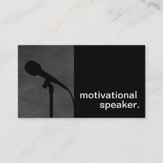 Modern Chalkboard Silhouette Motivational Speaker