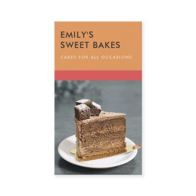 MODERN CHEERFUL BOLD RED ORANGE BAKERY CHEF PHOTO