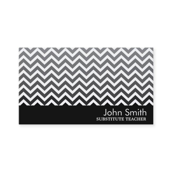Modern Chevron Substitute Teacher