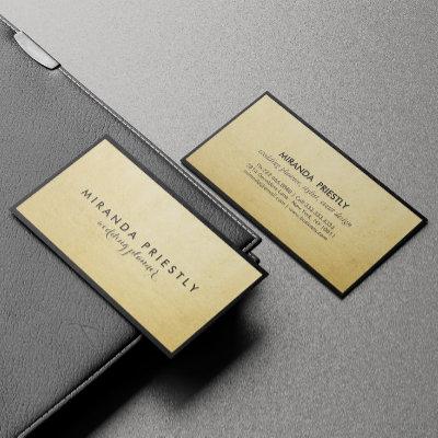Modern Chic Black and Faux Gold Foil Luxe Creative