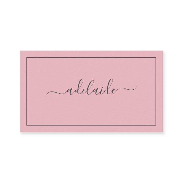 Modern Chic Blush Pink hairstylist script