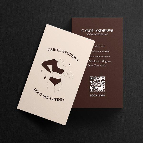 Modern Chic Body Sculpting Waxing Massage QR Code