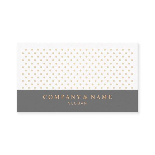 Modern Chic Gold Polka Pattern Dark Grey & Orange