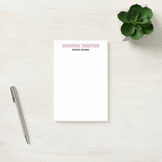 Modern Chic Pink, White & Black  Post-it Notes
