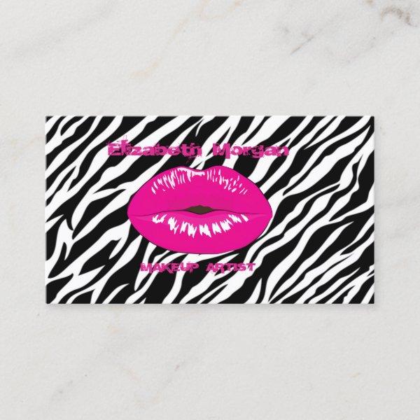 Modern Chic Proffesional ,Lips ,Zebra Print