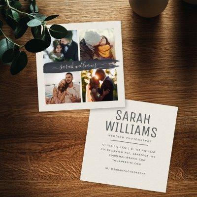 Modern Chic Script Instagram Wedding Photographer Square